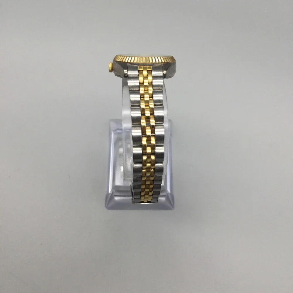 Pulsar Womens Watch 23mm V783-0030 Two Tone Stainless Day Date New Battery 7.25